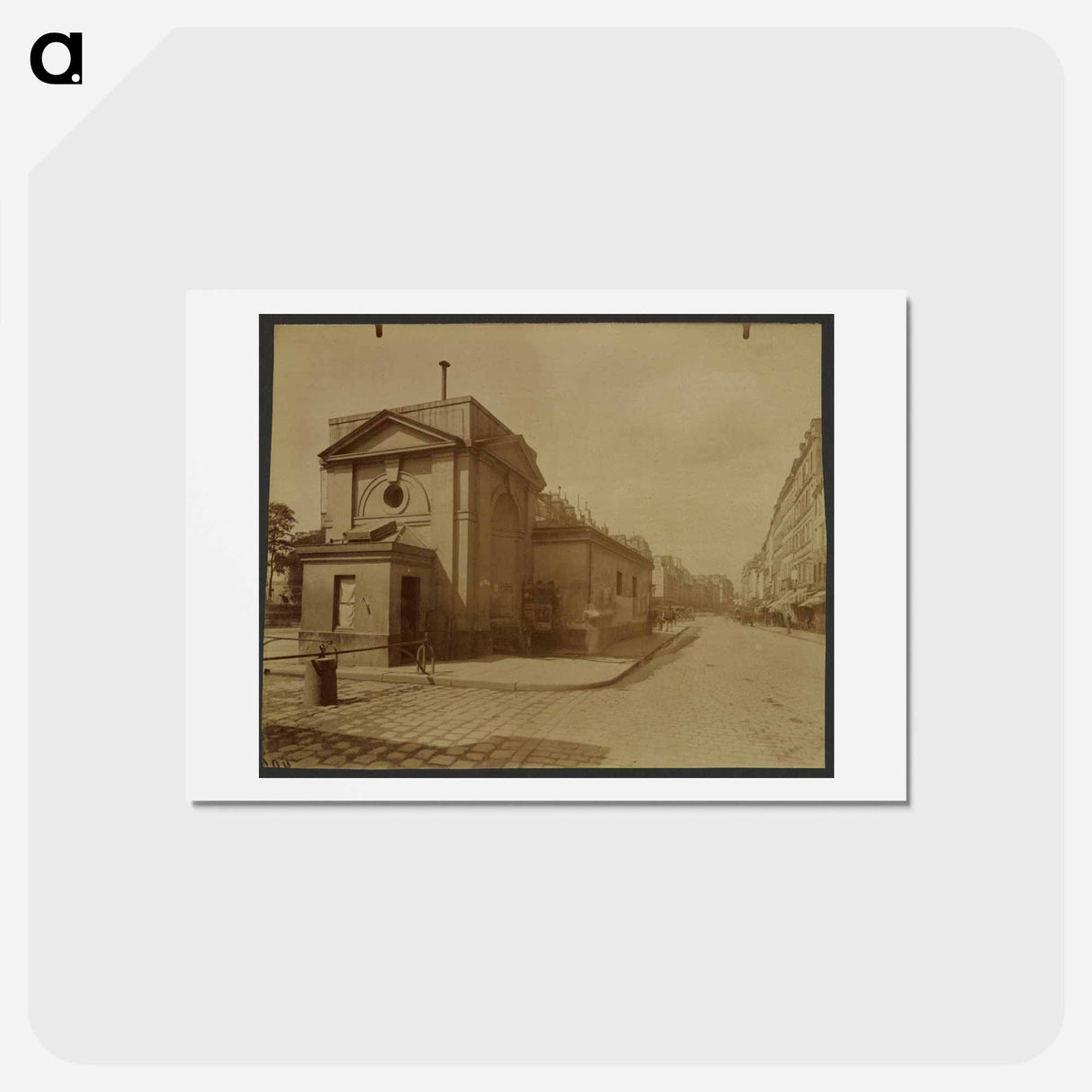 アートポストカード-Fontaine de la Petite Halle
 - ウジェーヌ アジェ Postcard.