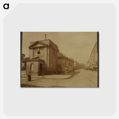 アートポストカード-Fontaine de la Petite Halle
 - ウジェーヌ アジェ Postcard.