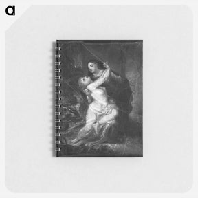 アートメモ帳-Two Figures - ウジェーヌ ドラクロワ Memo.