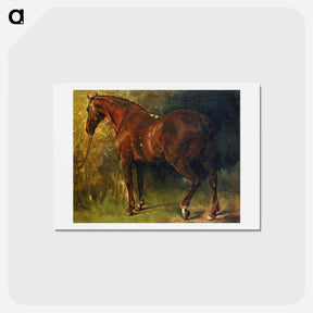 アートポストカード-The English Horse of M. Duval - ギュスターヴ クールベ Postcard.