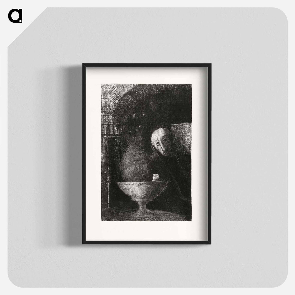 And the Seeker was Engaged in an Endless Search - オディロン ルドン Poster.