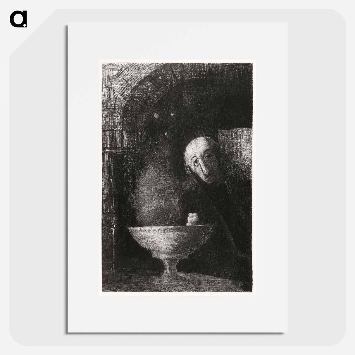 And the Seeker was Engaged in an Endless Search - Odilon Redon Poster.