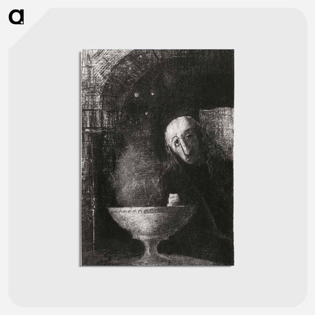 アートポストカード-And the Seeker was Engaged in an Endless Search - オディロン ルドン Postcard.