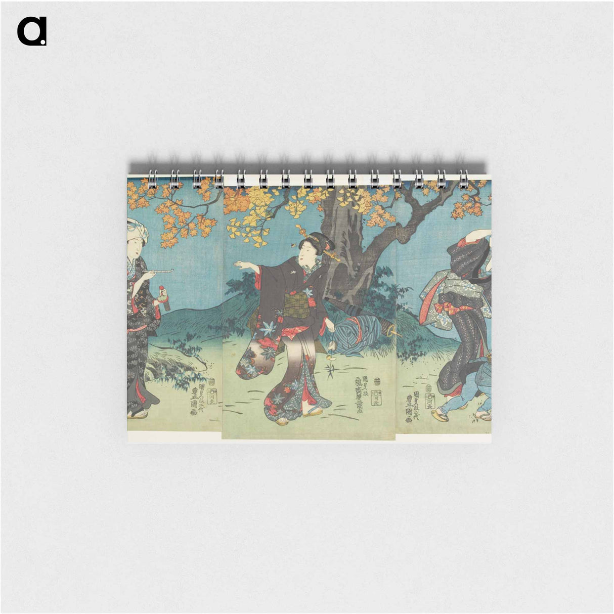 アートメモ帳-Vertical Ōban Triptych
 - 歌川 国貞 Memo.