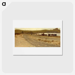 アートポストカード-Seaweed Harvesting - アルバート ビアスタット Postcard.