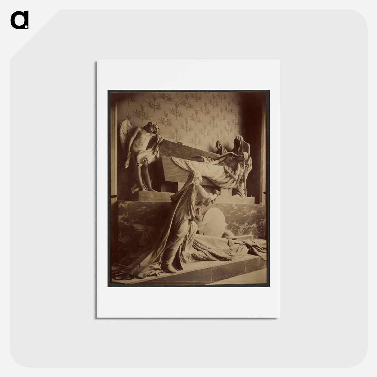 アートポストカード-Notre-Dame; Tombeau, Henri-Claude d'Harcourt
 - ウジェーヌ アジェ Postcard.