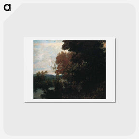アートポストカード-The Forest Edge - ギュスターヴ クールベ Postcard.