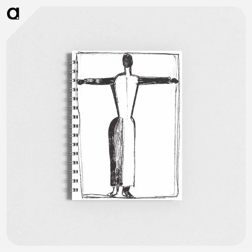 Figure in the form of a cross with raised hands - カジミール マレーヴィチ Memo.