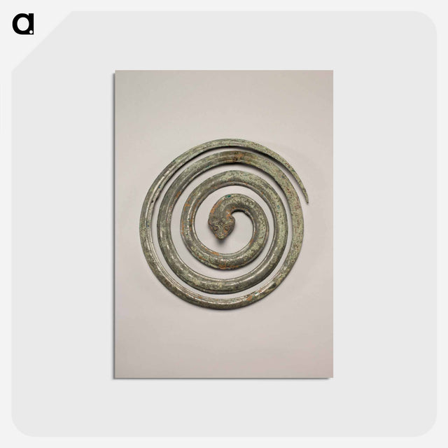 アートポストカード-Coiled Snake Ornament
 - セントルイス美術館 Postcard.