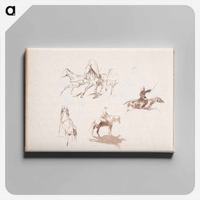 アートパネル-(unknown) part of a sketchbook - アルバート エーデルフェルト Canvas.