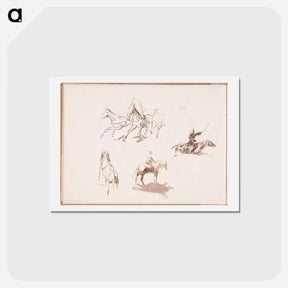 アートポストカード-(unknown) part of a sketchbook - アルバート エーデルフェルト Postcard.