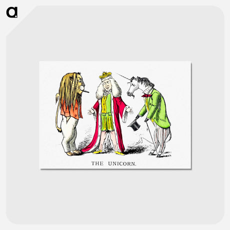 アートポストカード-The Unicorn from Un-Natural History Not Taught In Bored Schools
 - 大英図書館 Postcard.