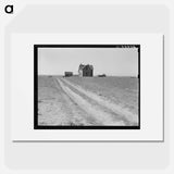 Abandoned farmhouse in Columbia Basin - Dorothea Lange Poster.