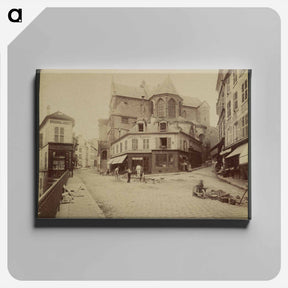 アートパネル-Pontoise, Eglise Saint-Maclou
 - ウジェーヌ アジェ Canvas.