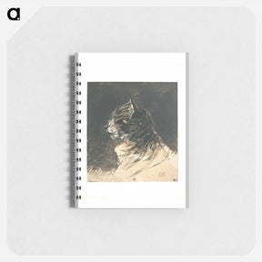 アートメモ帳-Cat head - ウジェーヌ ドラクロワ Memo.