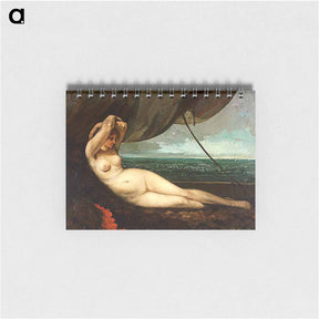 アートメモ帳-Nude Reclining by the Sea - ギュスターヴ クールベ Memo.