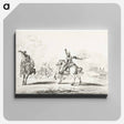 アートパネル-Cavalry fight - ジャン ベルナール Canvas.