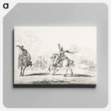アートパネル-Cavalry fight - ジャン ベルナール Canvas.