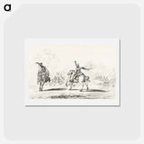 アートポストカード-Cavalry fight - ジャン ベルナール Postcard.