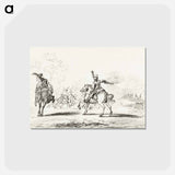 アートポストカード-Cavalry fight - ジャン ベルナール Postcard.