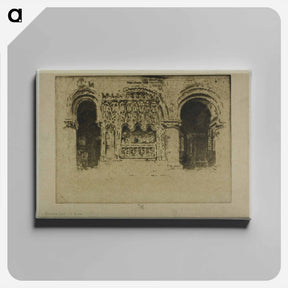 アートパネル-The Founder's Tomb, Church of Saint Bartholomew the Great
 - ジョセフ ペネル Canvas.