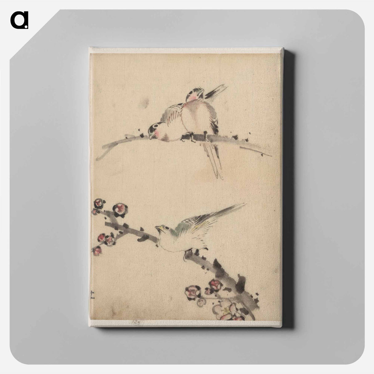 Original public domain image from Library of Congress - Katsushika Hokusai Canvas.