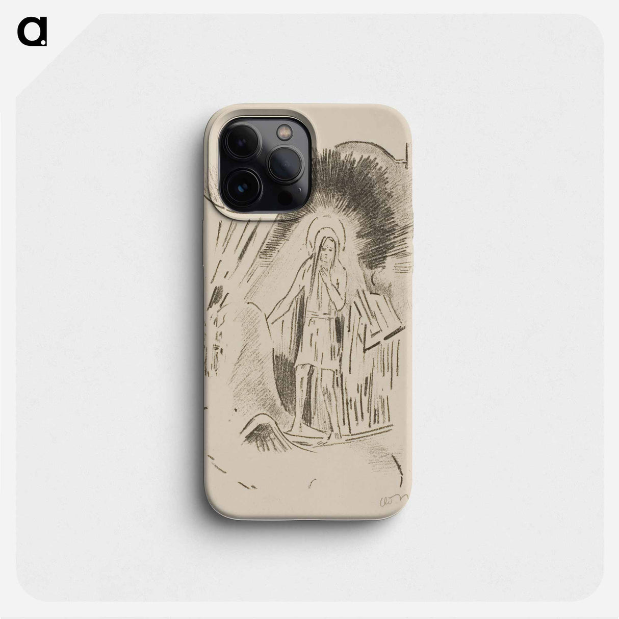 Man on Pegasus - Odilon Redon Phone Case.