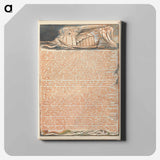 アートパネル-Jerusalem, Plate 44, "With one accord...." - ウィリアム ブレイク Canvas.