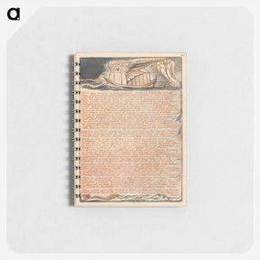 アートメモ帳-Jerusalem, Plate 44, "With one accord...." - ウィリアム ブレイク Memo.