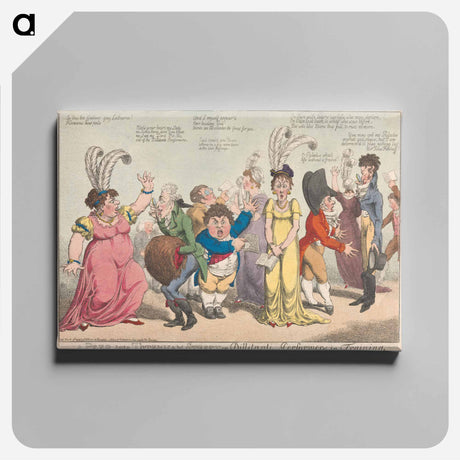アートパネル-A Peep into Totenham Street or Dillitanti Performers in Training
 - イェール大学アートギャラリー Canvas.