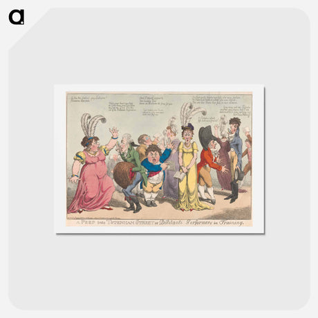 アートポストカード-A Peep into Totenham Street or Dillitanti Performers in Training
 - イェール大学アートギャラリー Postcard.
