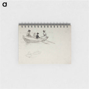 アートメモ帳-Tyttöjä veneessä - アルバート エーデルフェルト Memo.