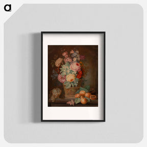 アートポスター-Flower Piece in Basket
 - バーンズ・コレクション Poster.