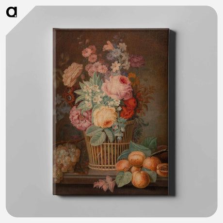 アートパネル-Flower Piece in Basket
 - バーンズ・コレクション Canvas.