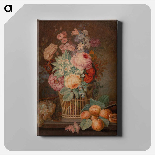 アートパネル-Flower Piece in Basket
 - バーンズ・コレクション Canvas.