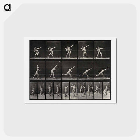 アートポストカード-Putting the Shot
 - エドワード マイブリッジ Postcard.