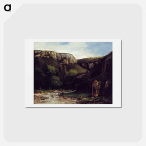 アートポストカード-The Gorge - ギュスターヴ クールベ Postcard.