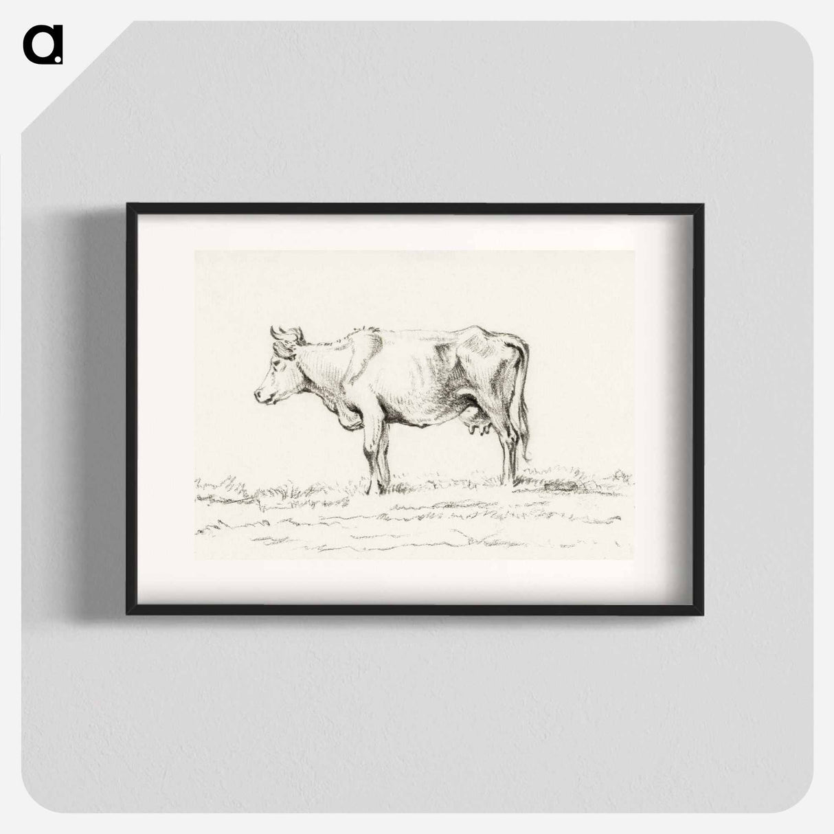Standing cow - ジャン ベルナール Poster.