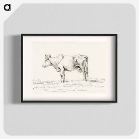 アートポスター-Standing cow - ジャン ベルナール Poster.