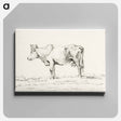 アートパネル-Standing cow - ジャン ベルナール Canvas.