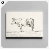 アートパネル-Standing cow - ジャン ベルナール Canvas.