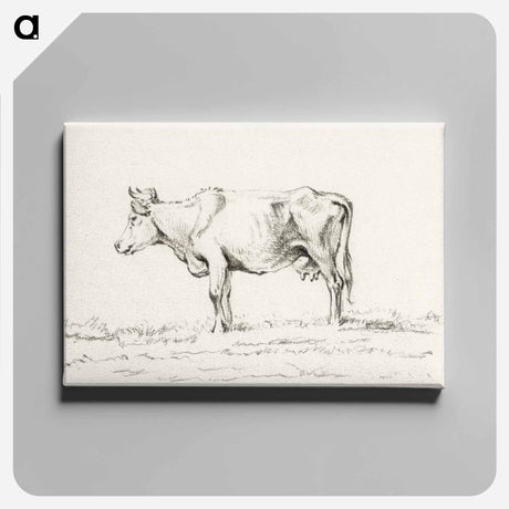 アートパネル-Standing cow - ジャン ベルナール Canvas.