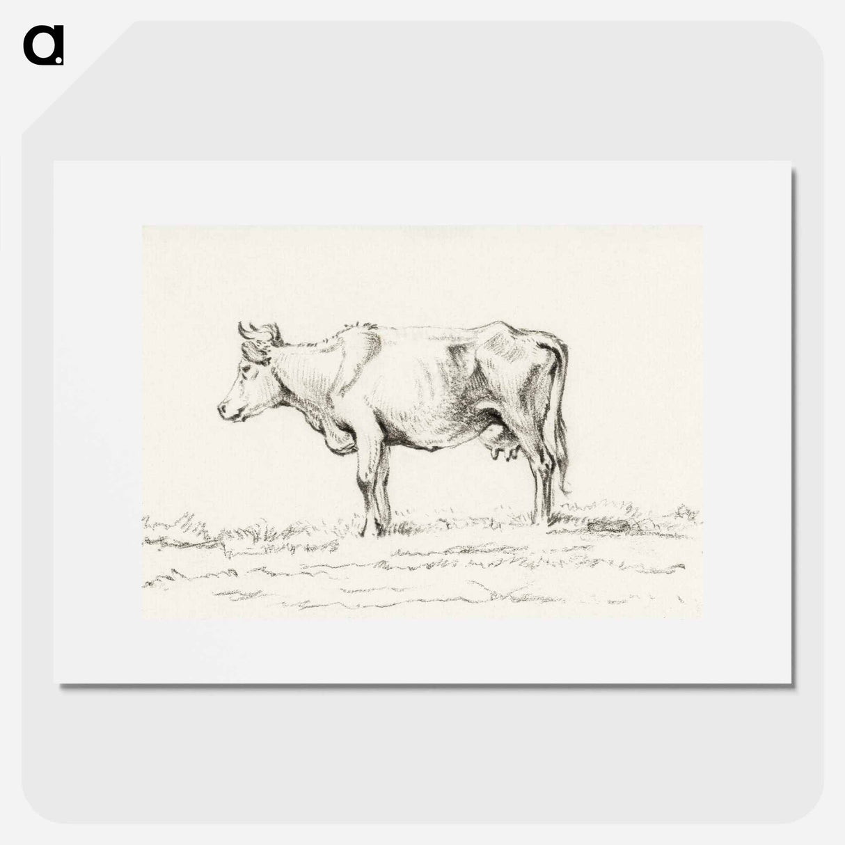Standing cow - ジャン ベルナール Poster.