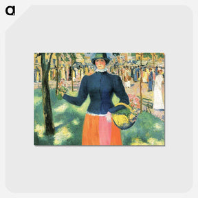 アートポストカード-Flowergirl - カジミール マレーヴィチ Postcard.