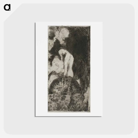 アートポストカード-Bather - オディロン ルドン Postcard.