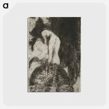 アートポストカード-Bather - オディロン ルドン Postcard.