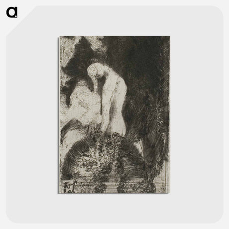 アートポストカード-Bather - オディロン ルドン Postcard.