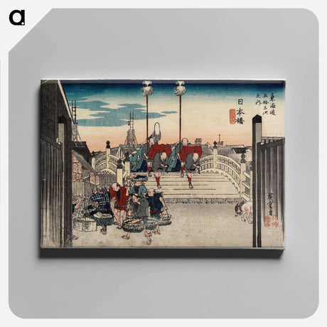 アートパネル-Nihonbashi, Morning Scene
 - 歌川 広重 Canvas.