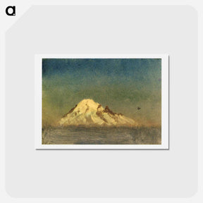 アートポストカード-Snow Capped Moutain - アルバート ビアスタット Postcard.