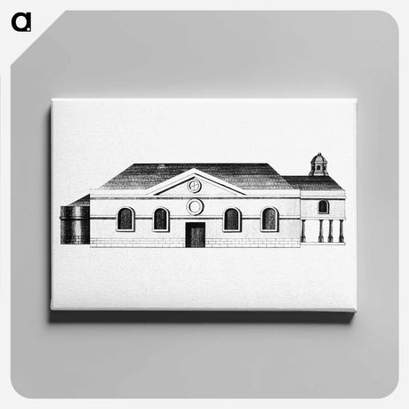 アートパネル-House from The West
 - 大英図書館 Canvas.